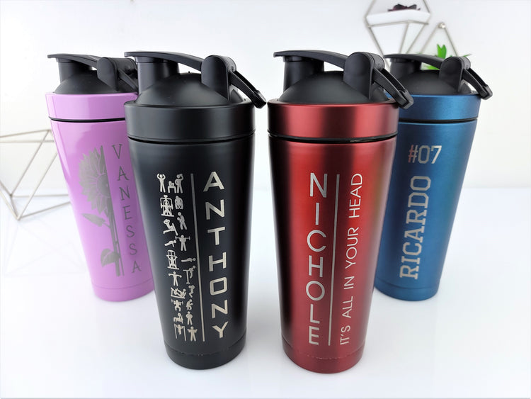 Personalized 24oz Shaker Bottle - T Designs