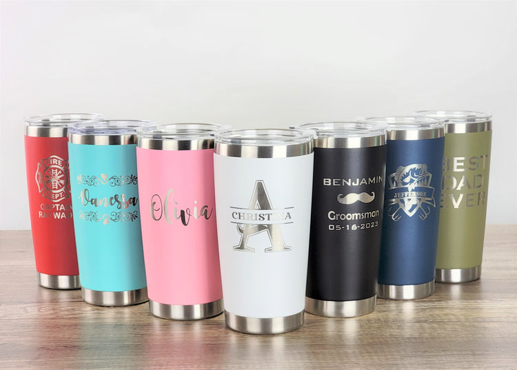 Personalized 20oz Tumbler - Buy Engraved Coffee Mugs