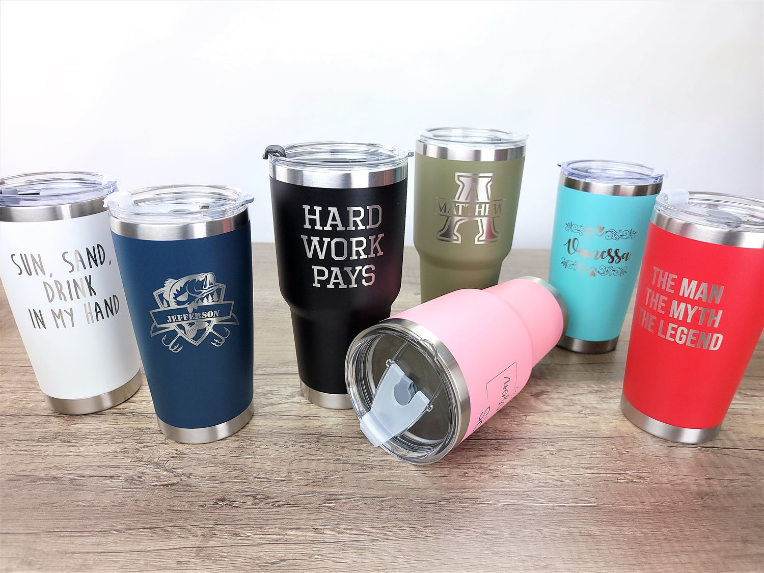 Personalized Photo 20oz 30oz Stainless Steel Tumbler,Custom Coffee Tumbler Cup with Lid and Strawstraw Vacuum Insulated with Text Photo Logo