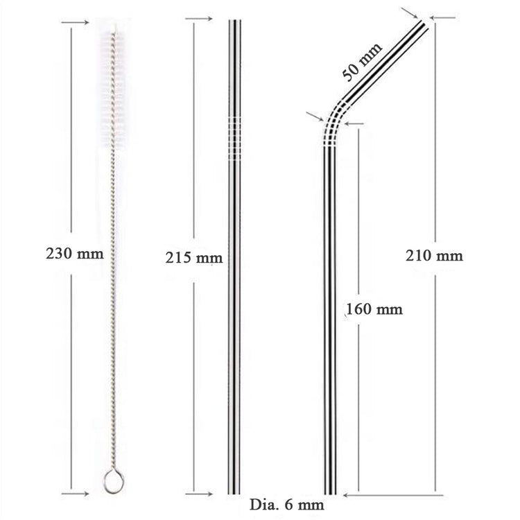 Stainless Steel Straw Set - For 20oz or 30oz Tumbler